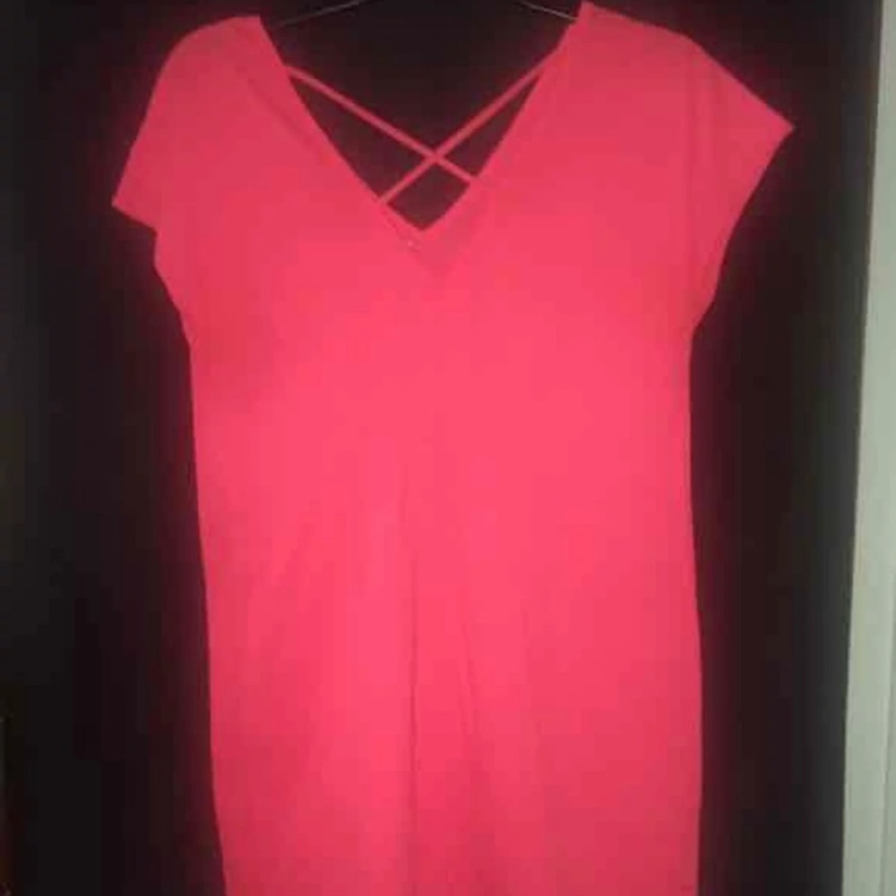 Pink oversized shirt